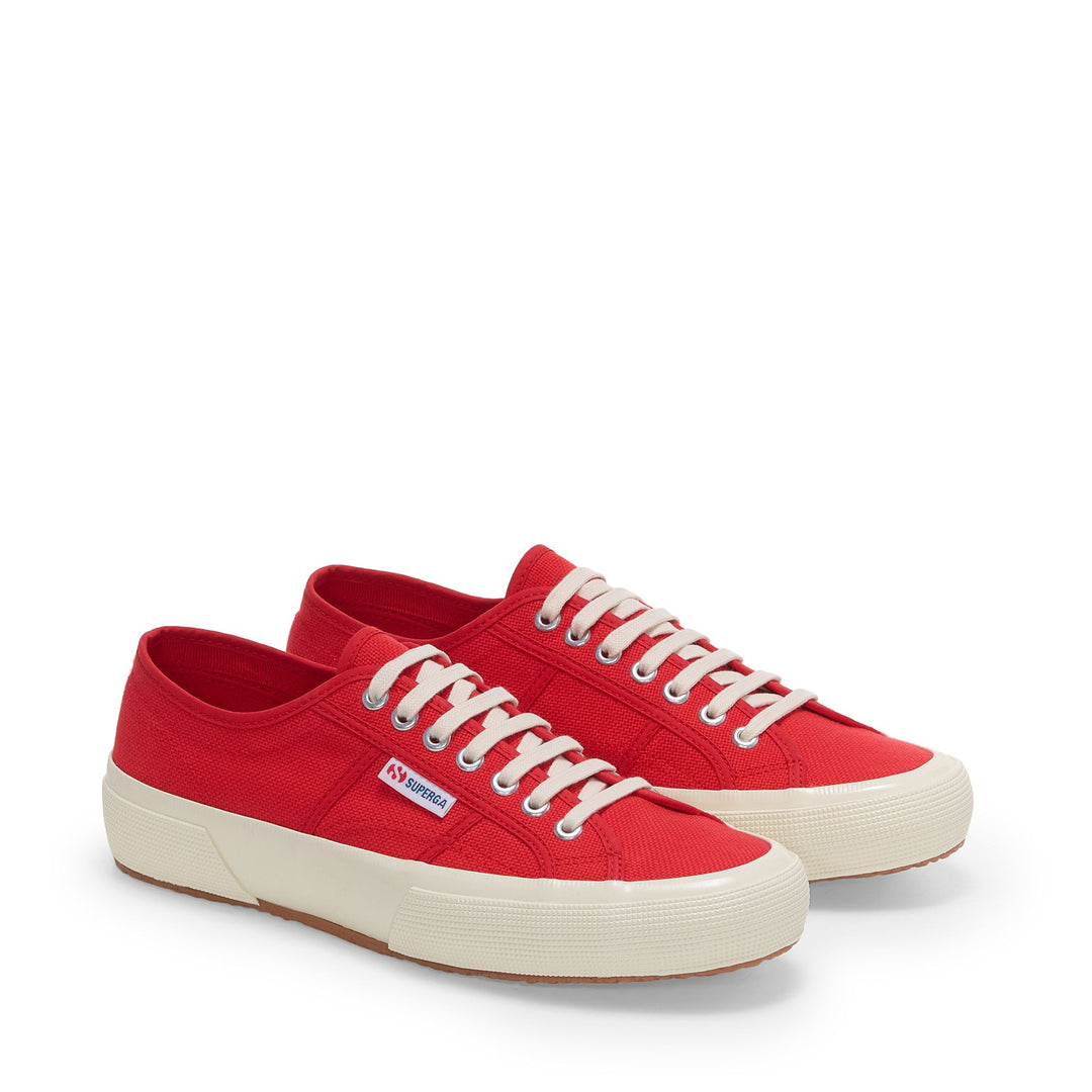 Unisex Red Low Cut Sneakers with Cotton Upper main