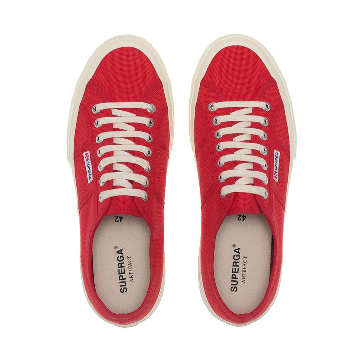 Unisex Red Low Cut Sneakers with Cotton Upper 4