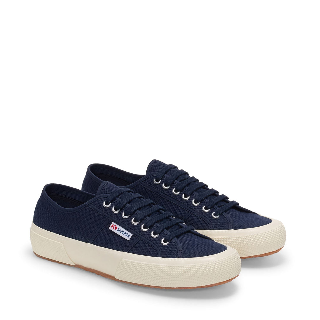 Klassische Unisex-Sneaker in Marineblau mit Obermaterial aus Baumwolle main