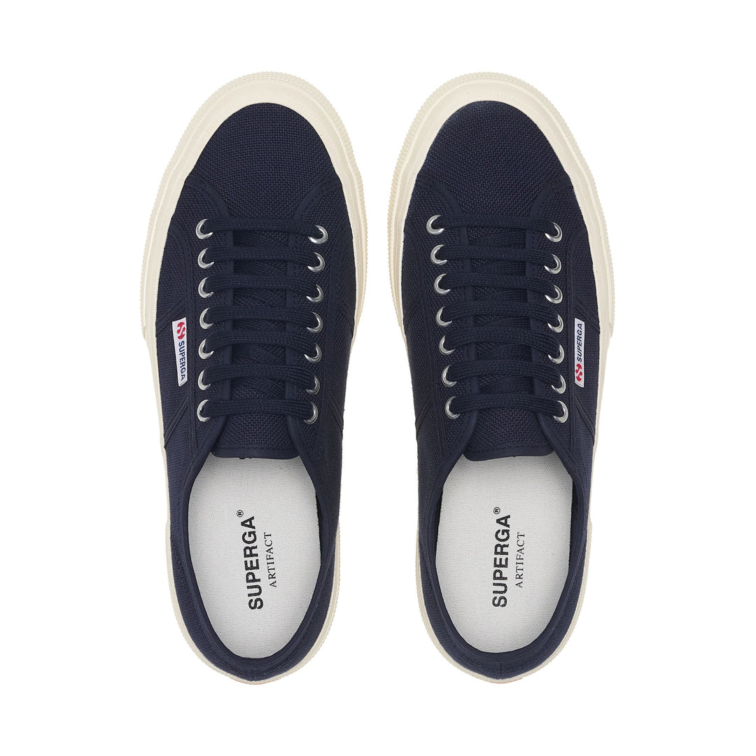 Klassische Unisex-Sneaker in Marineblau mit Obermaterial aus Baumwolle main