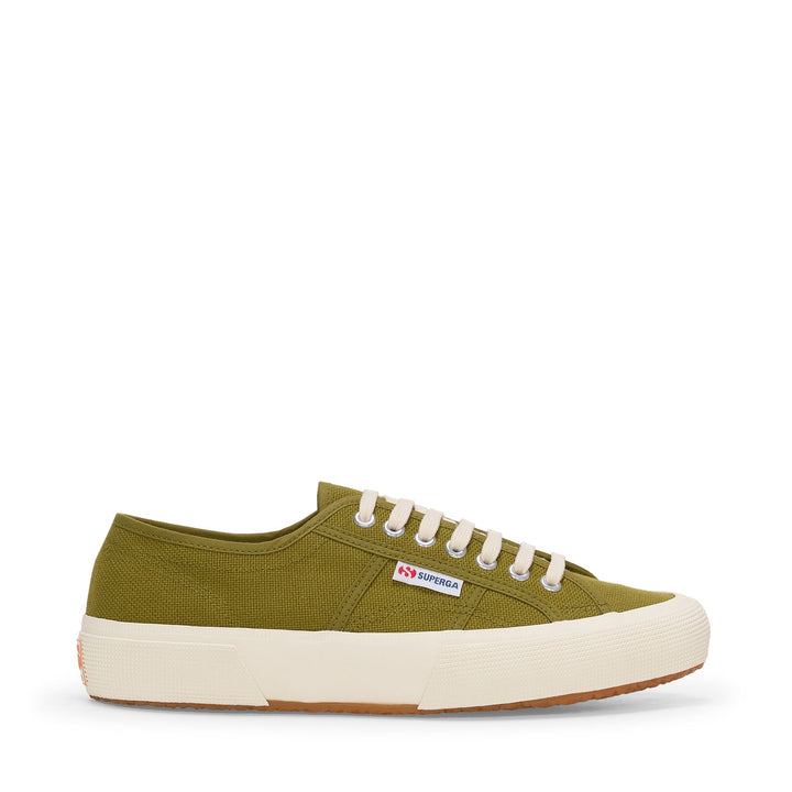 Sneakers basse unisex verdi con tomaia in cotone 1