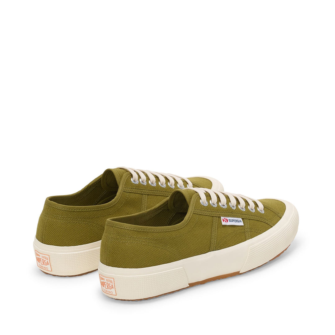 Sneakers basse unisex verdi con tomaia in cotone main