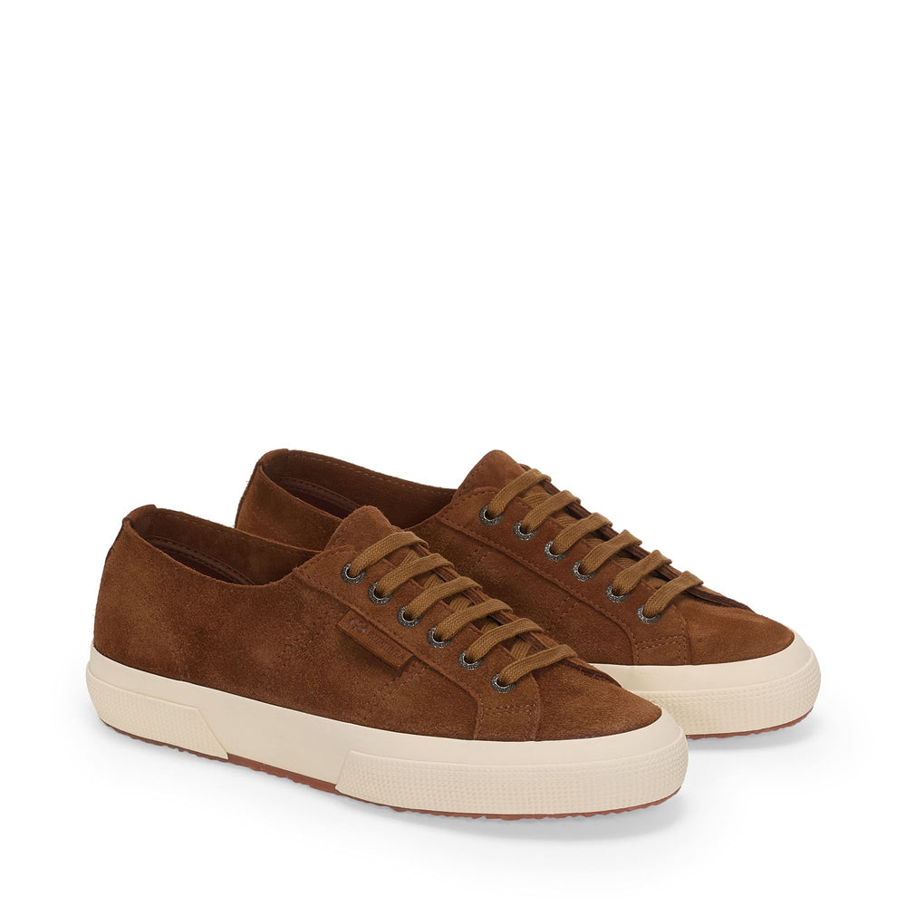 2750 SUEDE - Le Superga - Décolleté - Femme - Tan Brown-Off White 02
