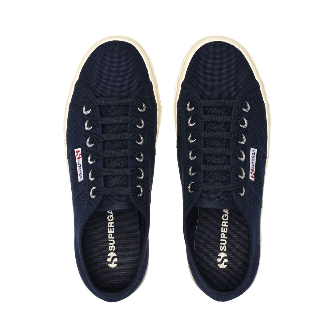 Woman's Platform Blue Sneakers with Cotton Upper main