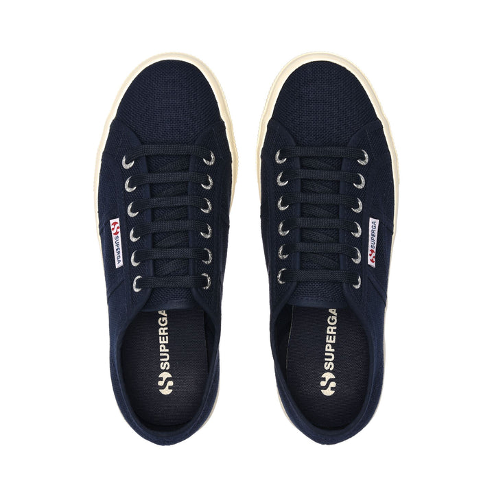 Woman's Platform Blue Sneakers with Cotton Upper 4