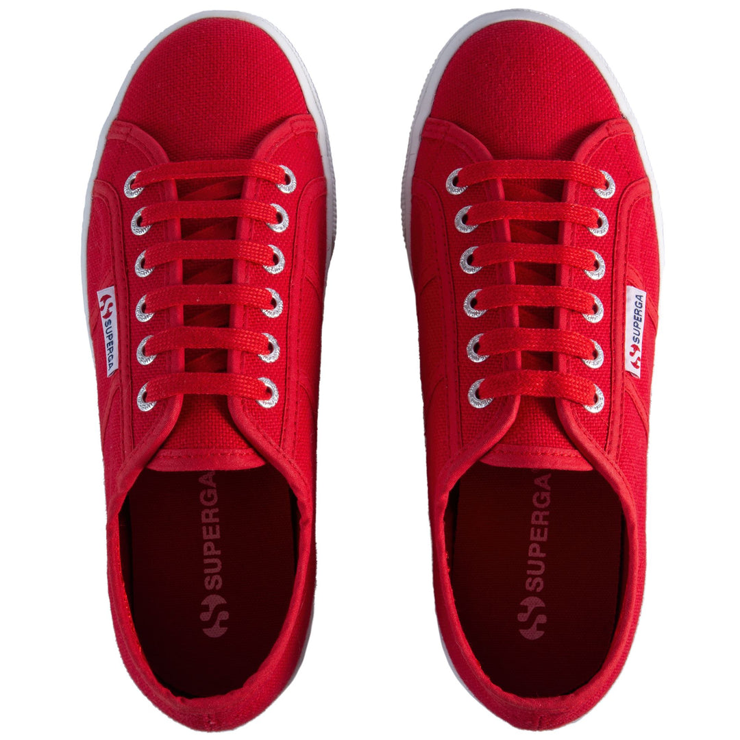 Lady Shoes Woman 2790 PLATFORM Wedge RED FLAME Dressed Back (jpg Rgb)		