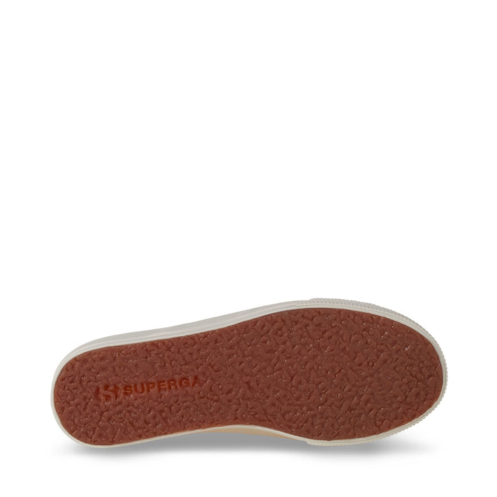 Sneakers da donna con plateau rosa e tomaia in cotone 5