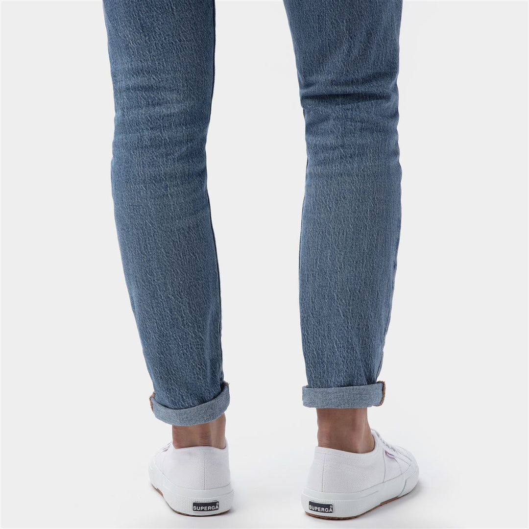 Sneakers Classiche Unisex Colore Bianco con Tomaia in Cotone main