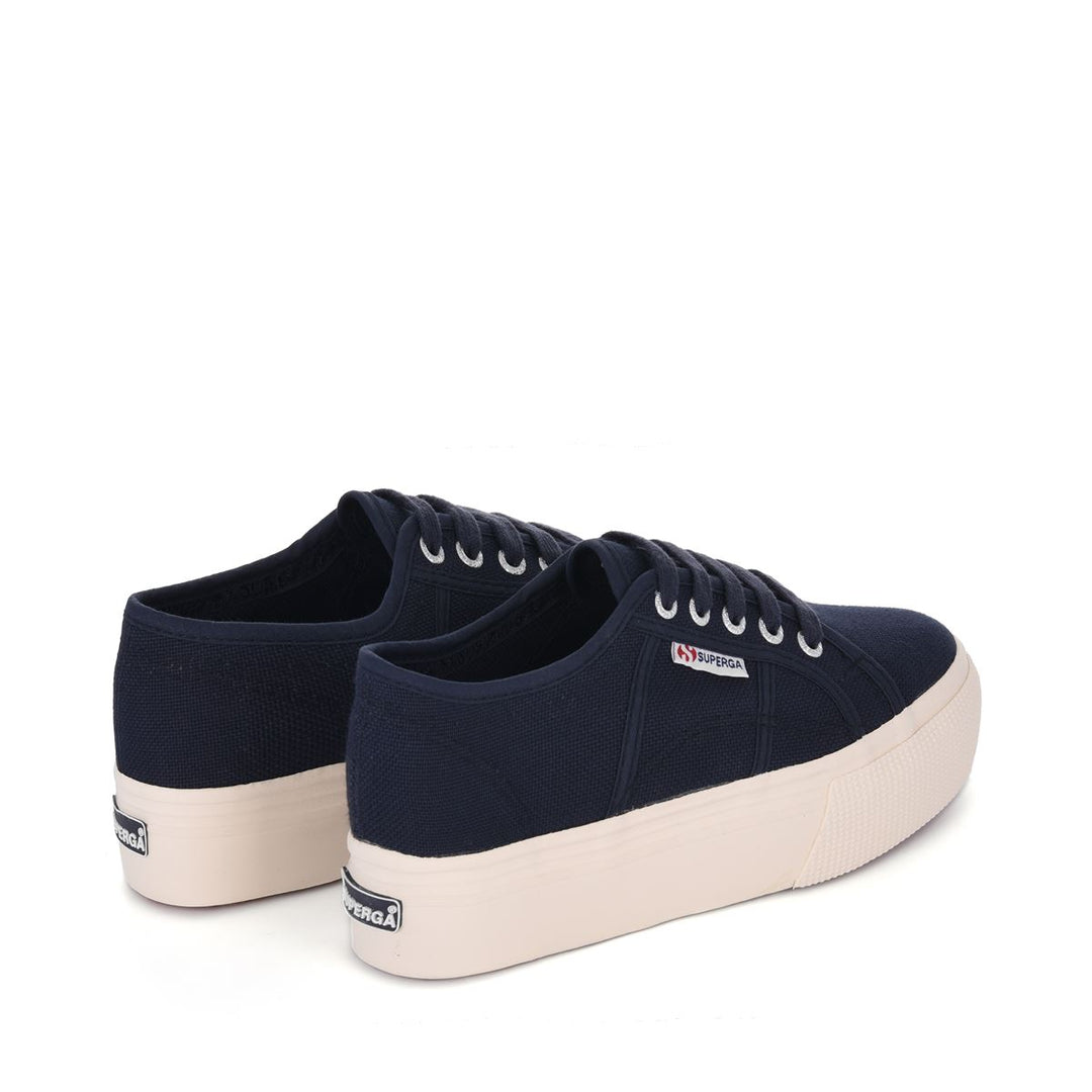 Lady Shoes Woman 2790ACOTW LINEA UP AND DOWN Wedge BLUE NAVY Dressed Side (jpg Rgb)		