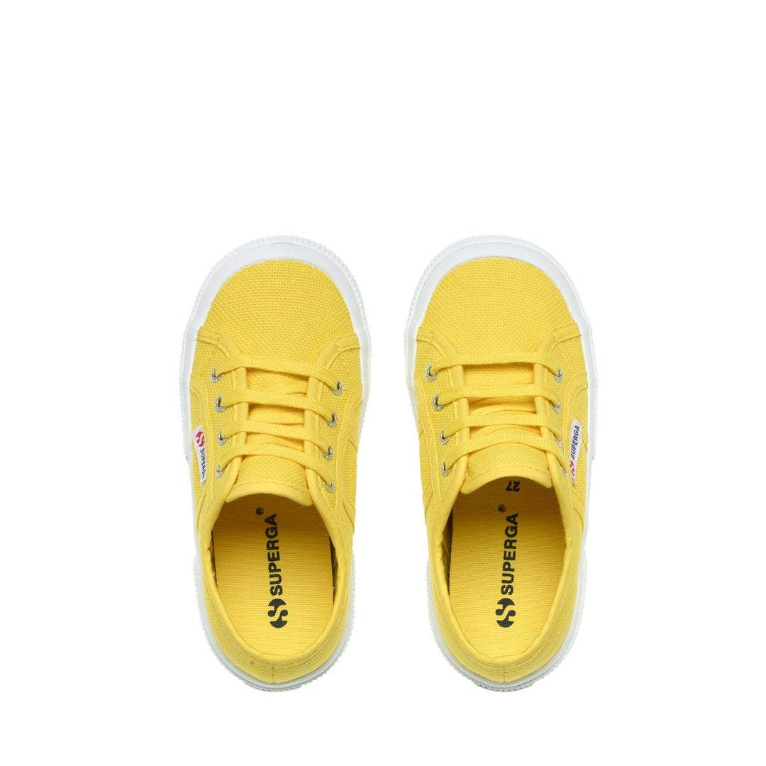 Children's Sneakers in Yellow with Cotton Upper main