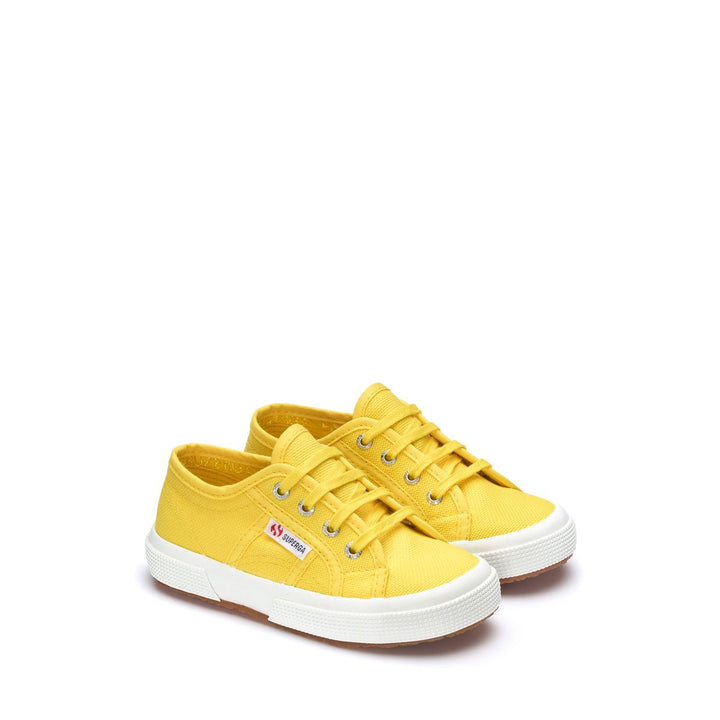 Children's Sneakers in Yellow with Cotton Upper 2