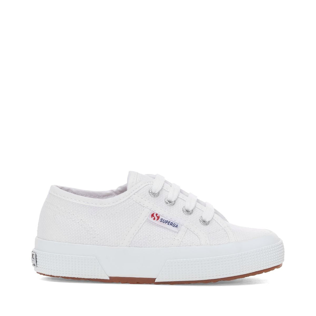 Sneakers per Bambini Colore Bianco con Tomaia in Cotone 01