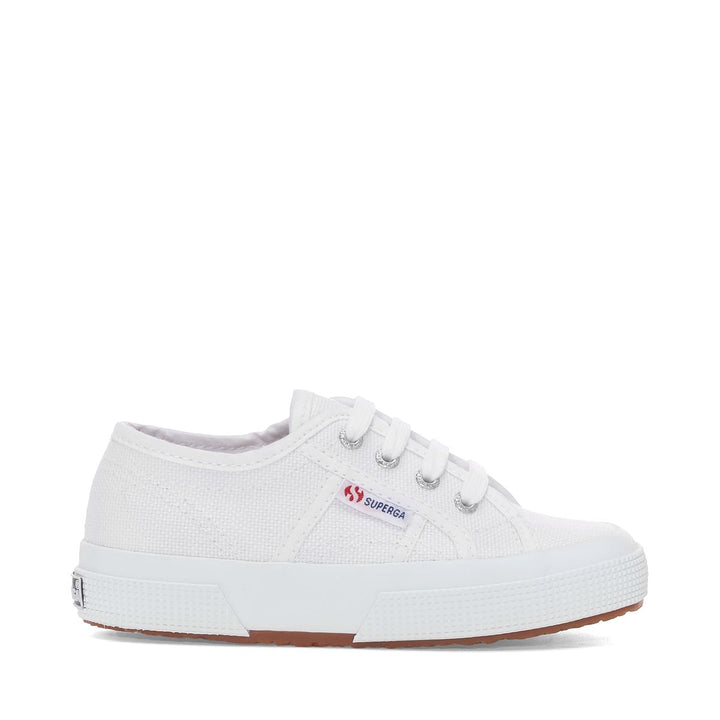 Children's Sneakers in White with Cotton Upper 1