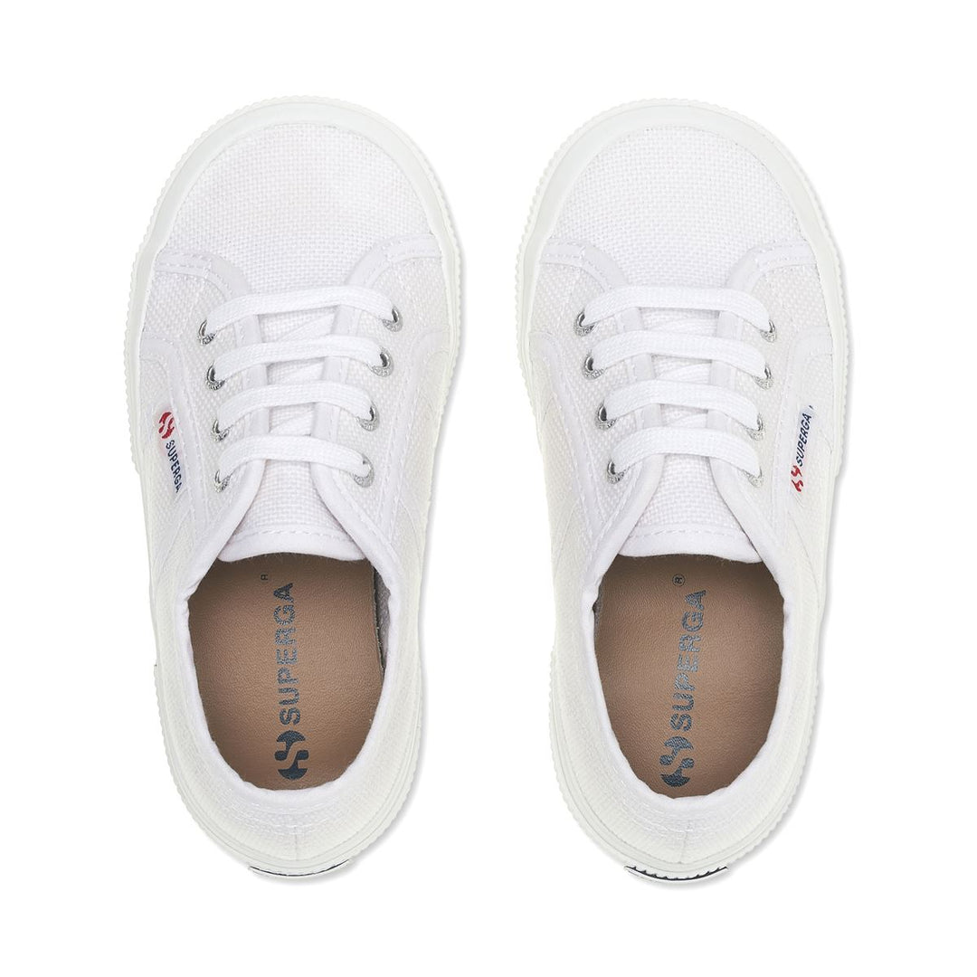 Children's Sneakers in White with Cotton Upper main