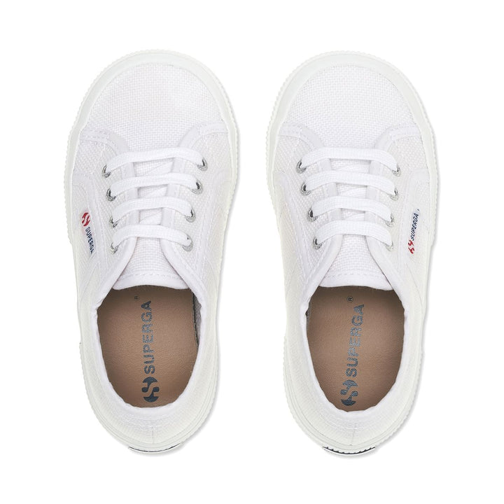 Children's Sneakers in White with Cotton Upper 4