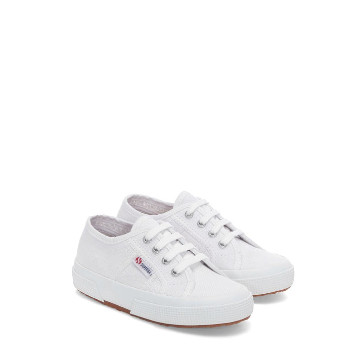 Children's Sneakers in White with Cotton Upper 2