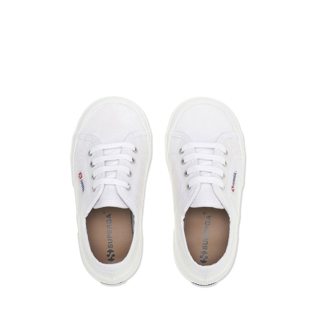 Children's Sneakers in White with Cotton Upper main