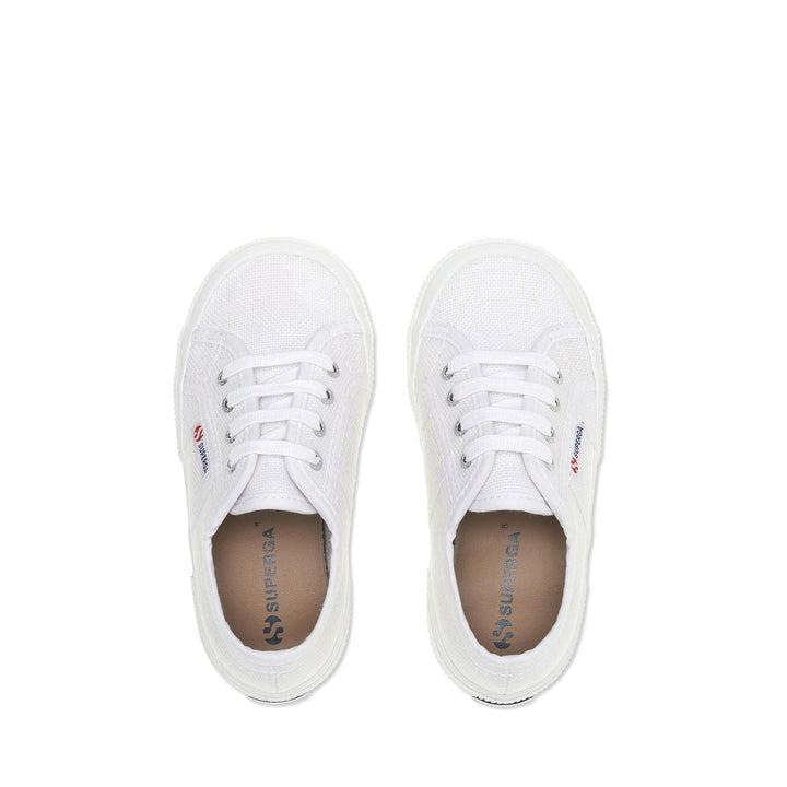 Children's Sneakers in White with Cotton Upper 4