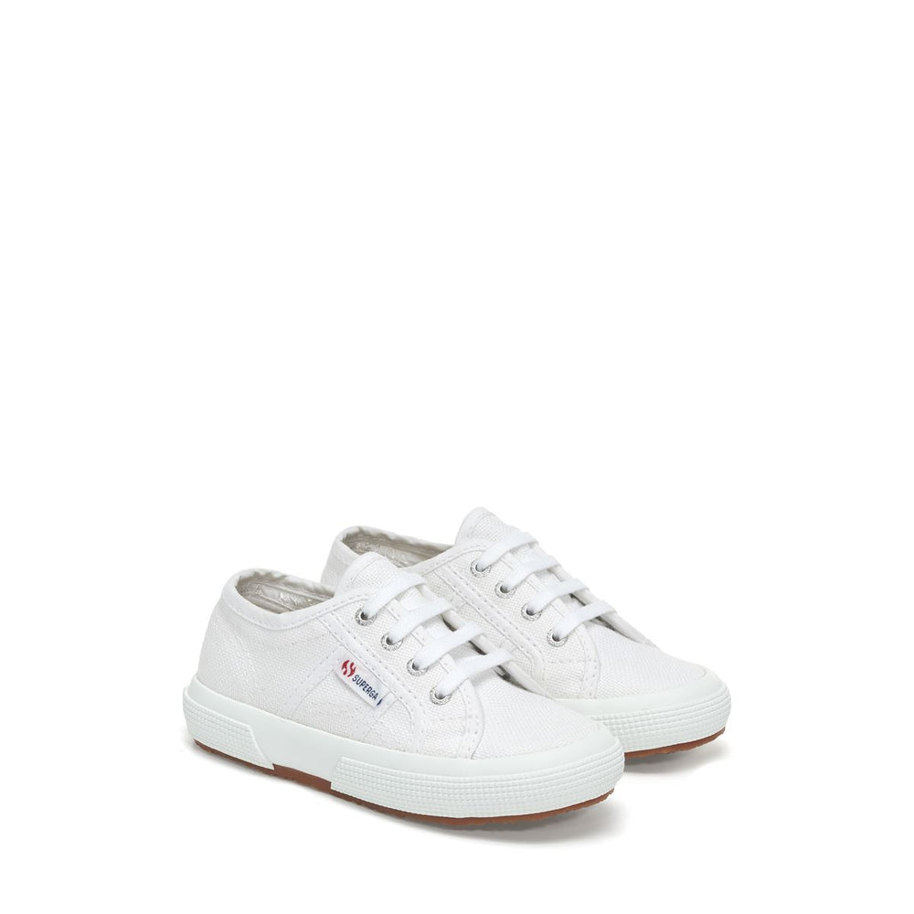Sneakers per Bambini Colore Bianco con Tomaia in Cotone 02
