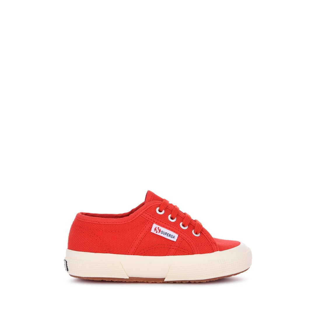 Zapatillas para Niños en Rojo con Parte Superior de Algodón 01