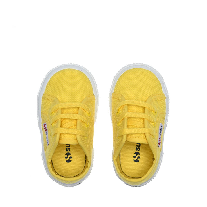 Sneakers per Bambini Colore Giallo con Tomaia in Cotone 4