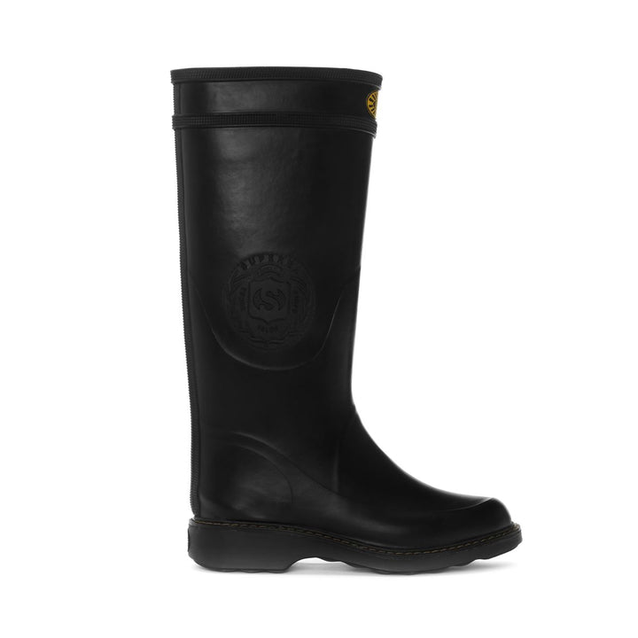 Stivali in Gomma Alti Unisex Colore Nero 1