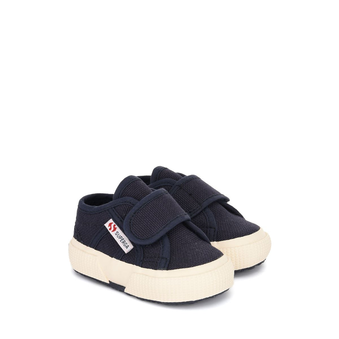 Sneakers per Bambini Colore Blu con Strappi e Tomaia in Cotone main