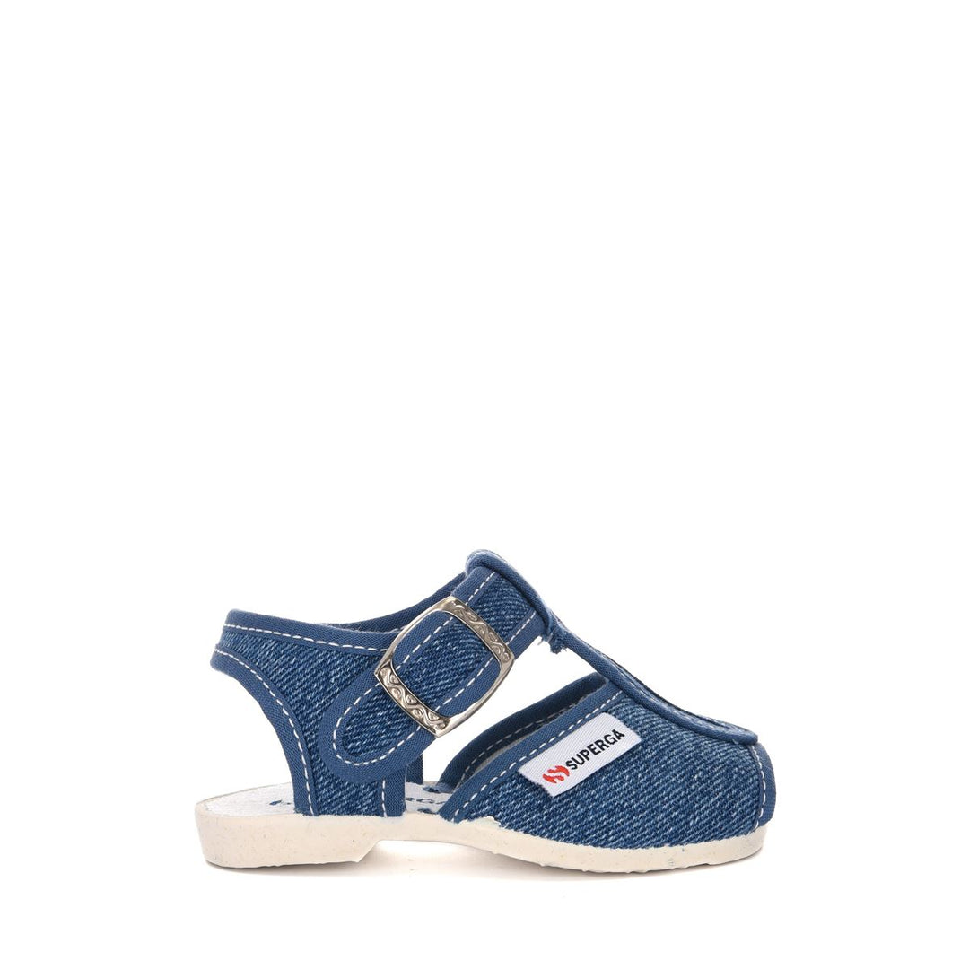 Children's Sandals Denim Effect with Cotton Upper 01