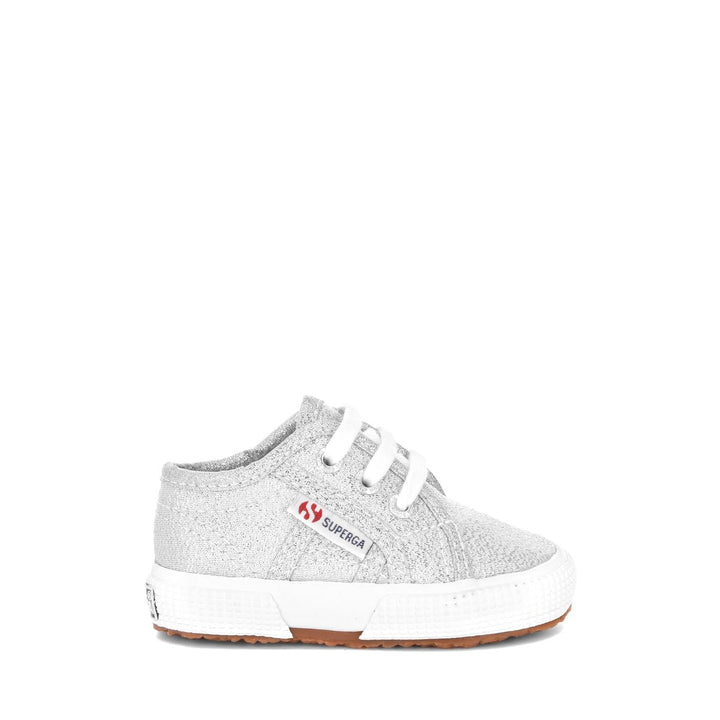 Sneakers per Bambini Colore Grigio con Tomaia in Lamé 1