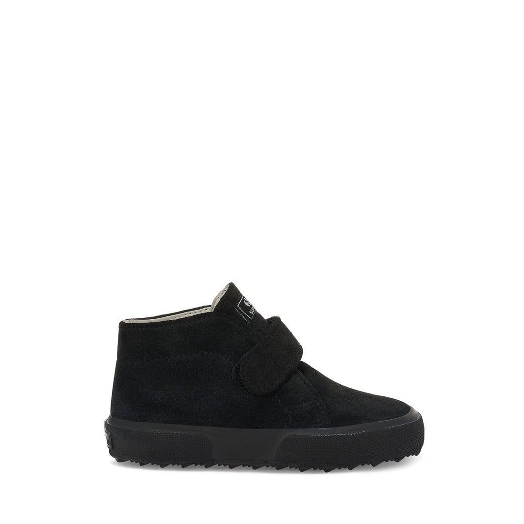 Boy's Ankle Boots Full Black with Suede Upper 01