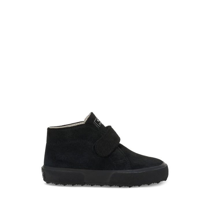 Boy's Ankle Boots Full Black with Suede Upper 1