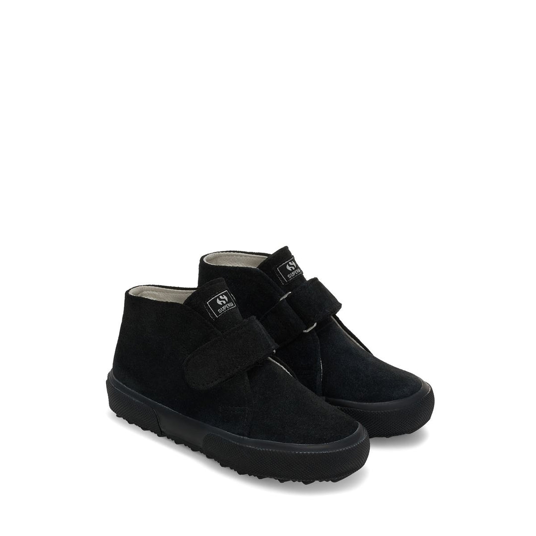 Boy's Ankle Boots Full Black with Suede Upper main