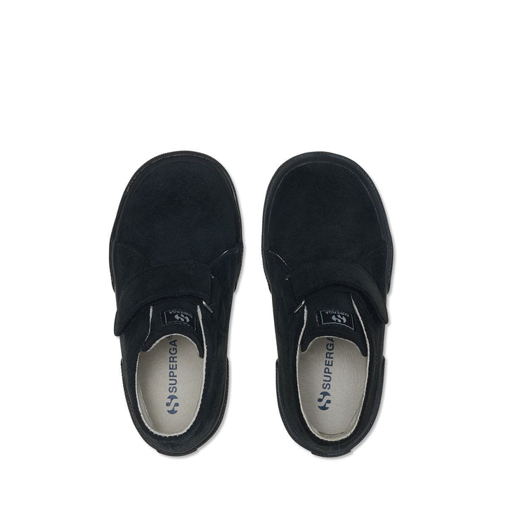 Boy's Ankle Boots Full Black with Suede Upper 4