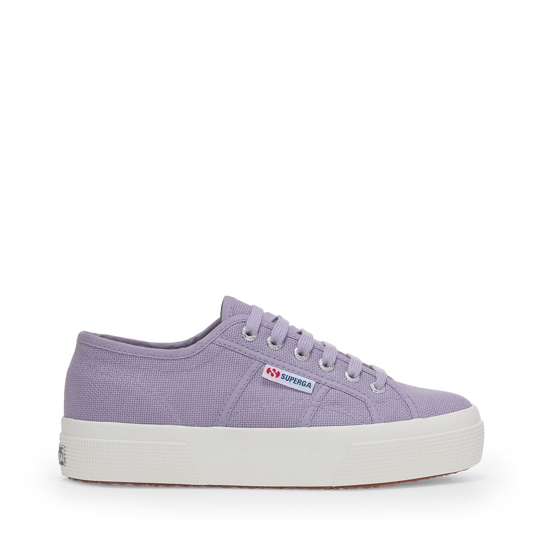 Unisex Violet Platform Sneakers with Cotton Upper 01