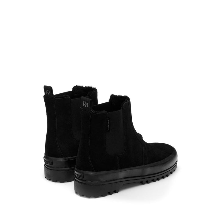 Kid's Black Ankle Boots with Suede Upper 3