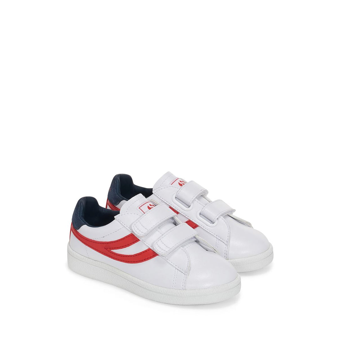 Zapatillas blancas bajas para niños con parte superior sintética main