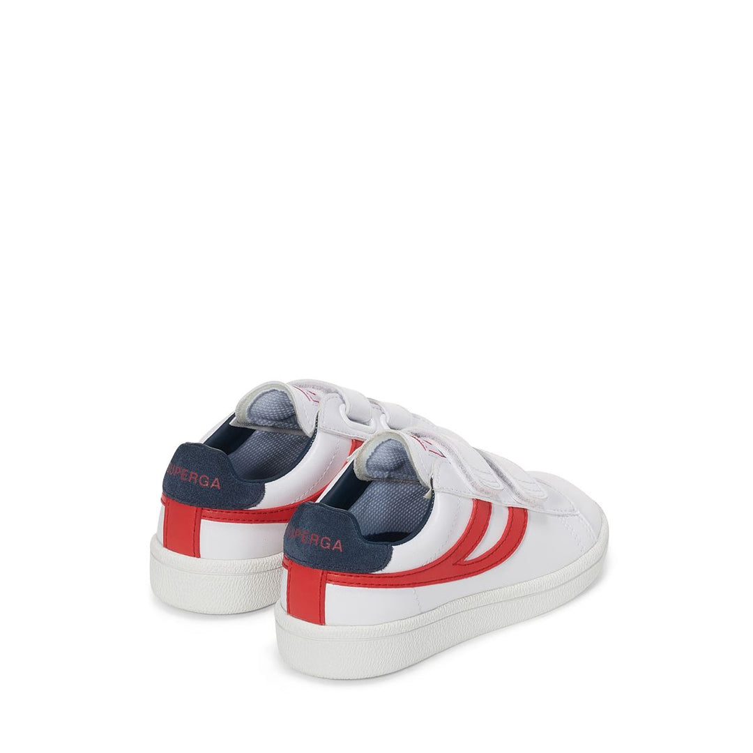 Zapatillas blancas bajas para niños con parte superior sintética main