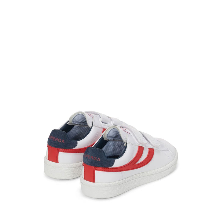Zapatillas blancas bajas para niños con parte superior sintética 3