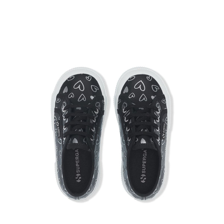 Girl's Low Cut Black Sneakers with Cotton Upper 4