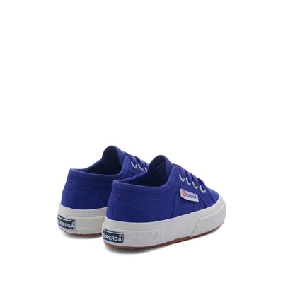 Le Superga Kid unisex 2750-JCOT CLASSIC Sneaker BLUE SPECTRUM-FAVORIO Dressed Side (jpg Rgb)		