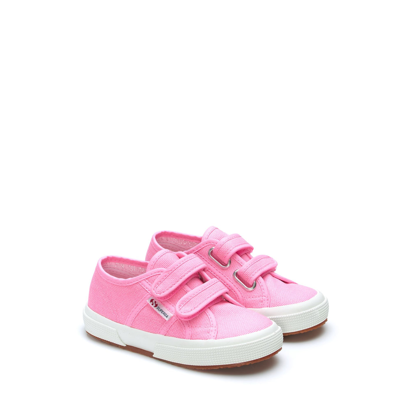 Le Superga Kid unisex 2750-COTJSTRAP CLASSIC Sneaker COTTON CANDY Dressed Front (jpg Rgb)	