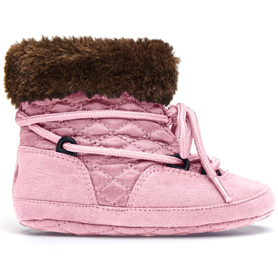 Boots Kid unisex 4051-Quilti Boot CANDY PINK Dressed Front (jpg Rgb)	