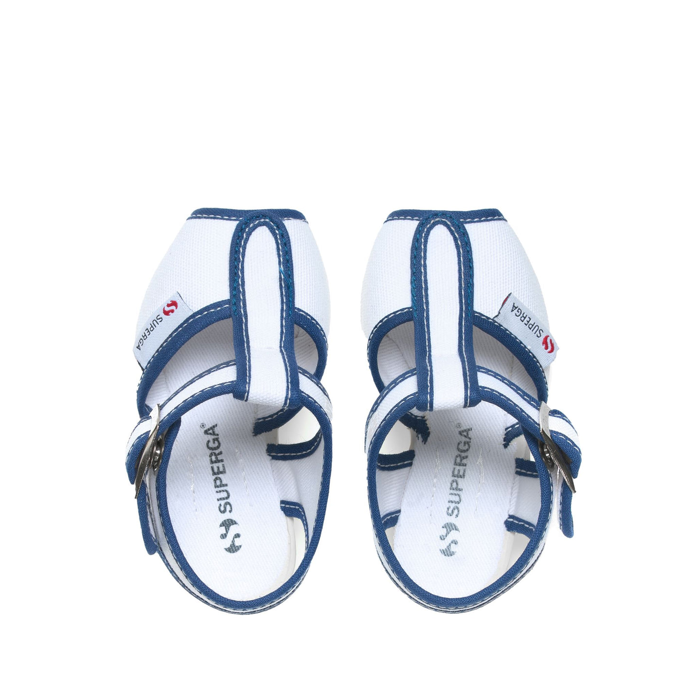 Sandals Kid unisex 1200-COTJ Sandal WHITE-BLUE ROYAL Dressed Back (jpg Rgb)		