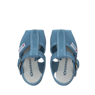 Sandals Kid unisex 1200-COTJ Sandal BLUE LT CYANEUS-FAVORIO Dressed Back (jpg Rgb)		