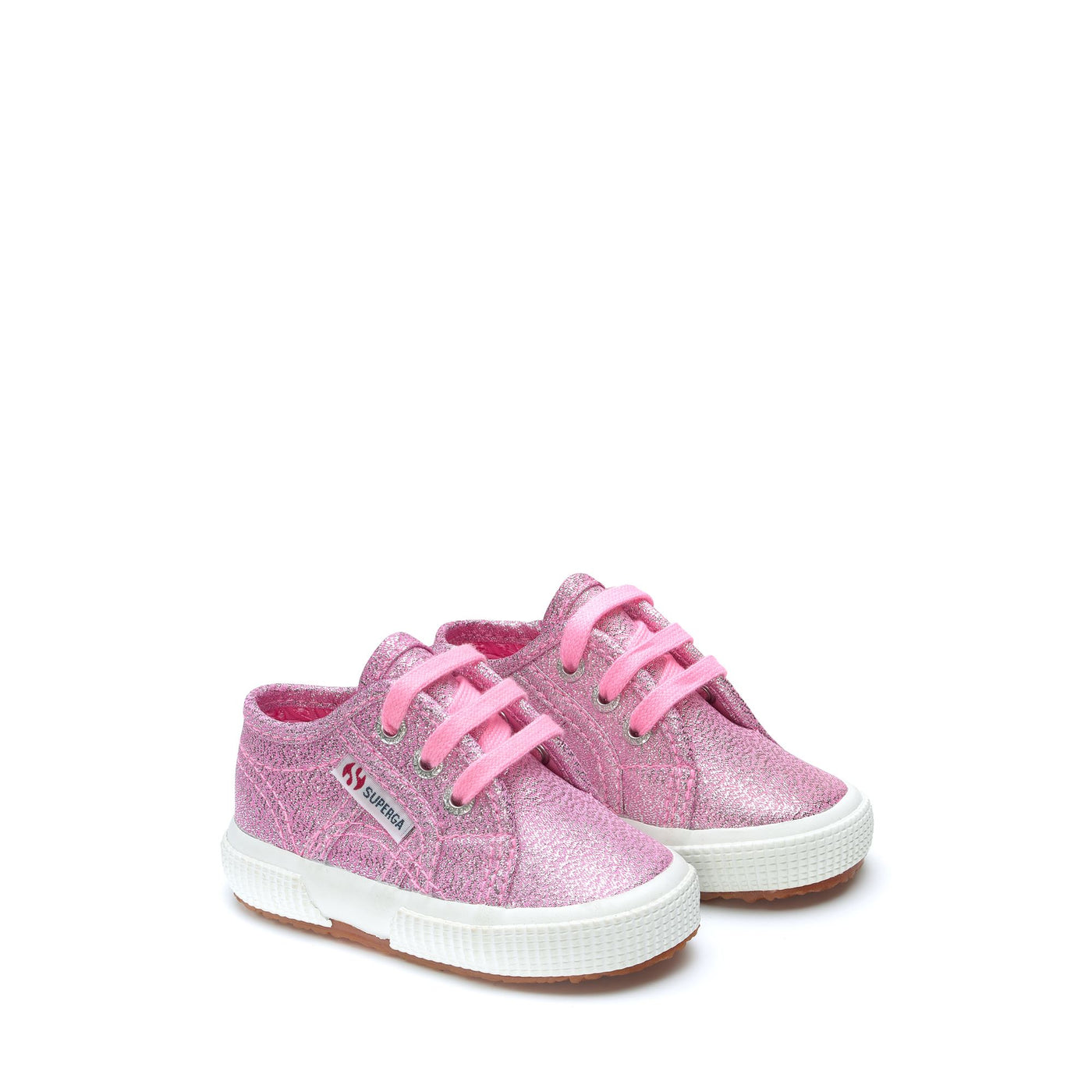 Le Superga Girl 2750-LAMEB Sneaker COTTON CANDY Dressed Front (jpg Rgb)	