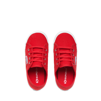 Le Superga Kid unisex 2750 KIDS EASYLITE Sneaker RED-WHITE Dressed Back (jpg Rgb)		