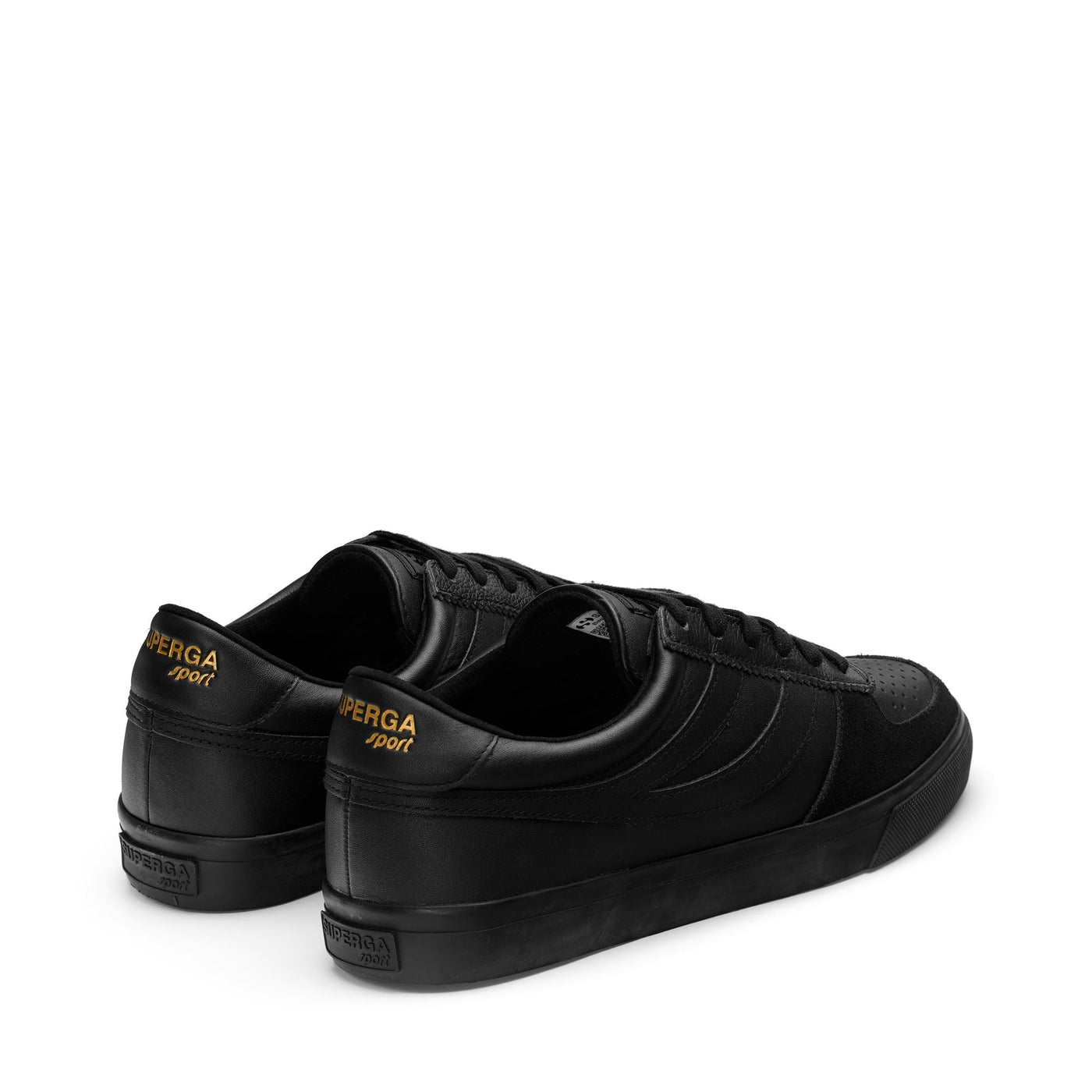 Sneakers Unisex 2846-SEATTLE LEAU Low Cut TOTAL BLACK | superga Dressed Side (jpg Rgb)		