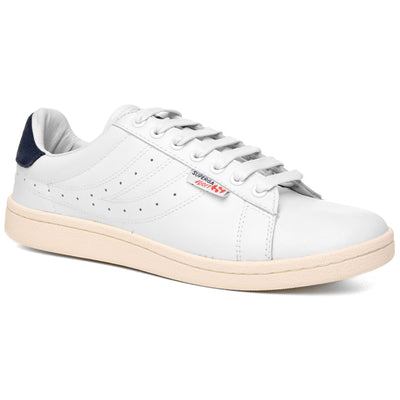 Sneakers Unisex 4832-LENDL GOATNAPPAU Low Cut WHITE-NAVY-OFF WHITE | superga Detail Double				