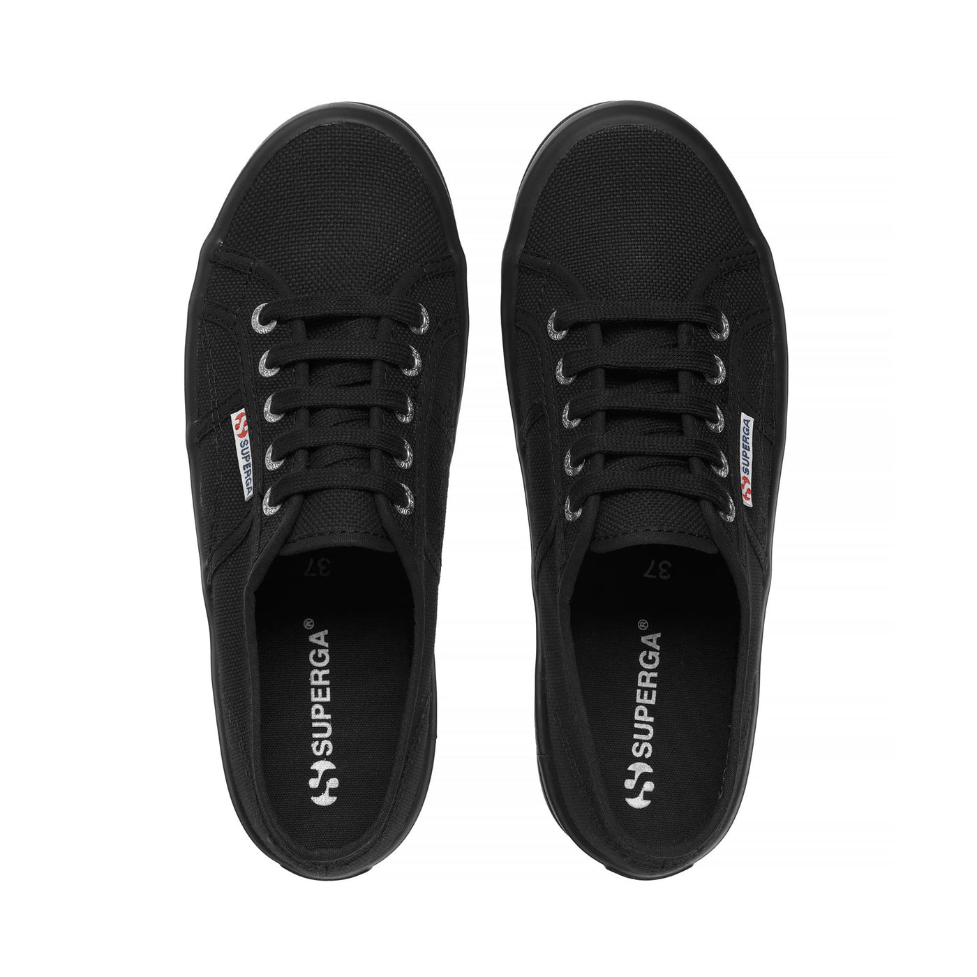 Sneakers Unisex 2555 ALPINA Low Cut FULL BLACK | superga Dressed Back (jpg Rgb)		