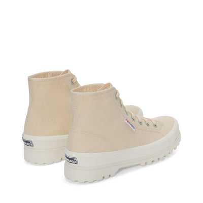 Ankle Boots Unisex 2341 ALPINA Laced BEIGE LT EGGSHELL-SILVER-F AVORIO Dressed Side (jpg Rgb)		